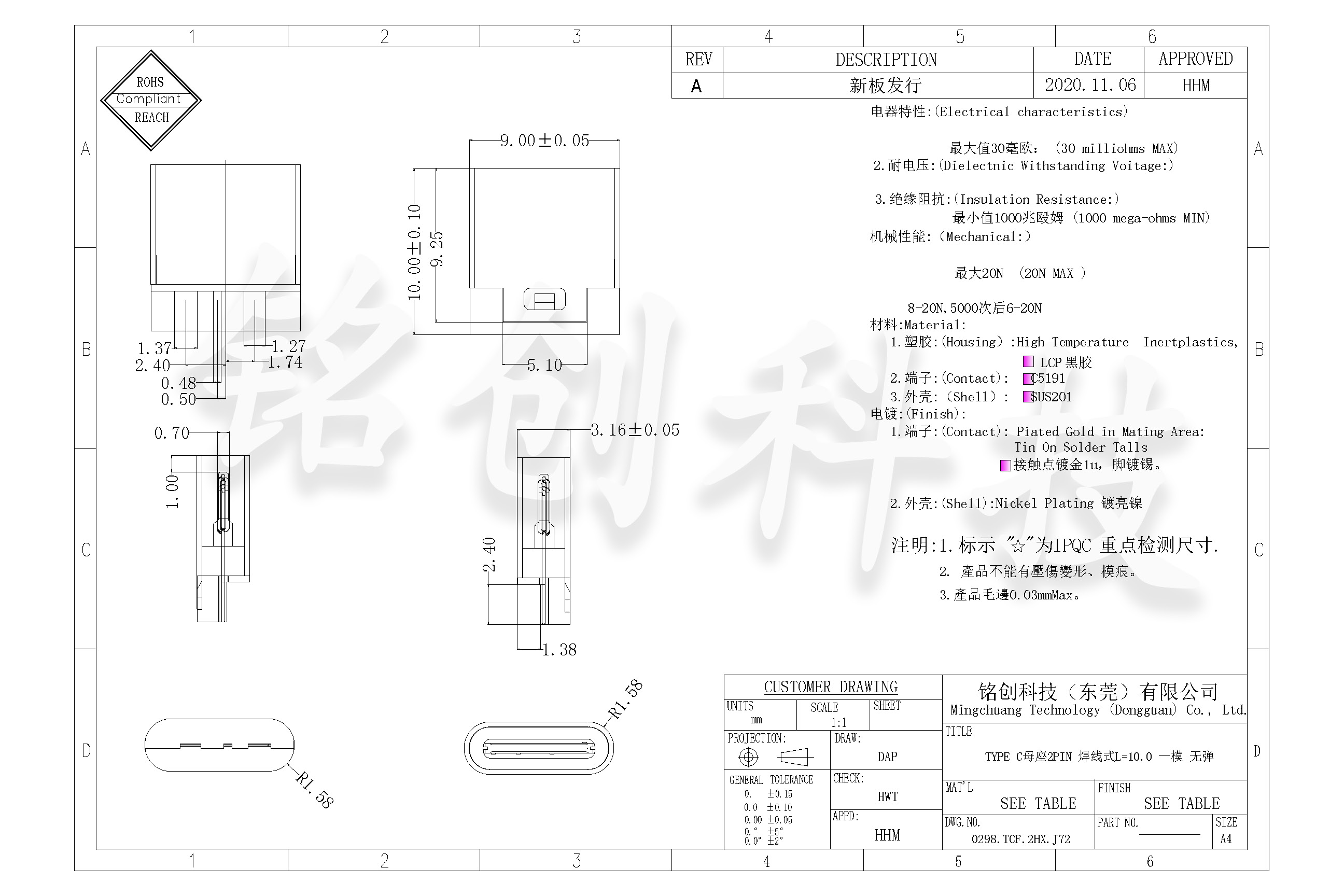 0298.TCF.2HX.J72 TYPE-C 母座2PIN 焊线式L=10.0-模型.jpg